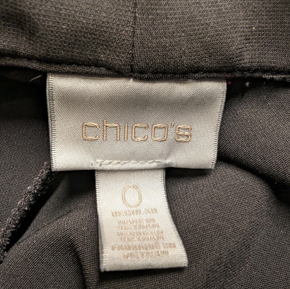 Chico's Black Dress Pants Size 0 - Converts to S/4/6 - Picture 7 of 12